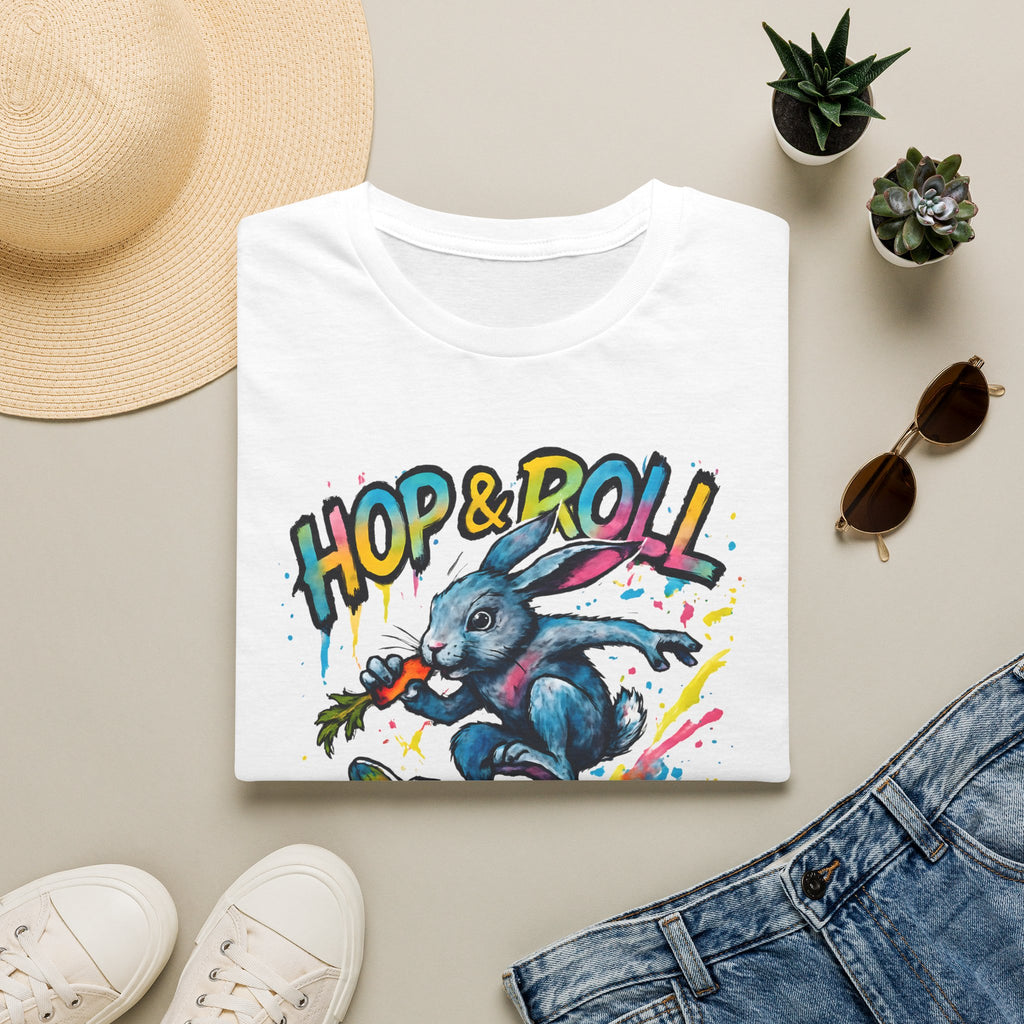 Hop and Roll Rabbit –  Supersoft Unisex T-Shirt