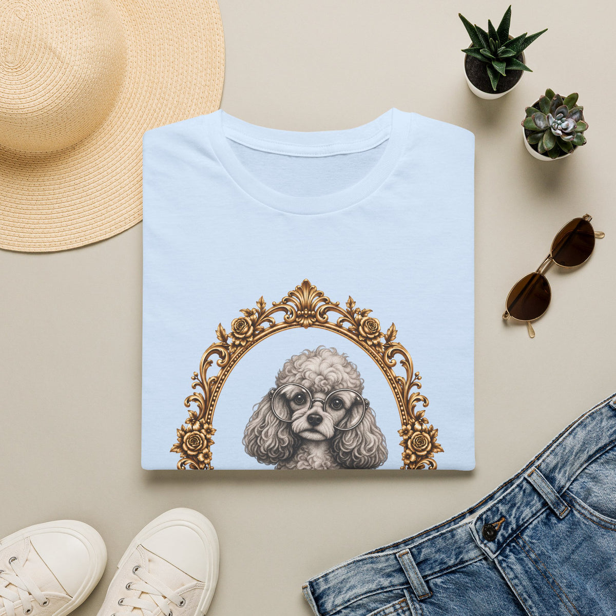 The Esteemed Lady Pawsworth – Poodle - Supersoft Unisex T-shirt