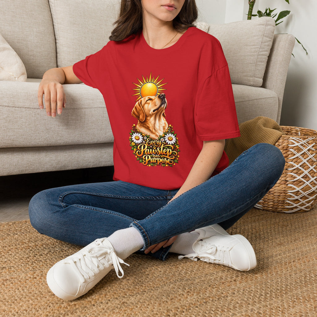 Every Pawstep Has Purpose - Labrador - Supersoft Unisex T-shirt