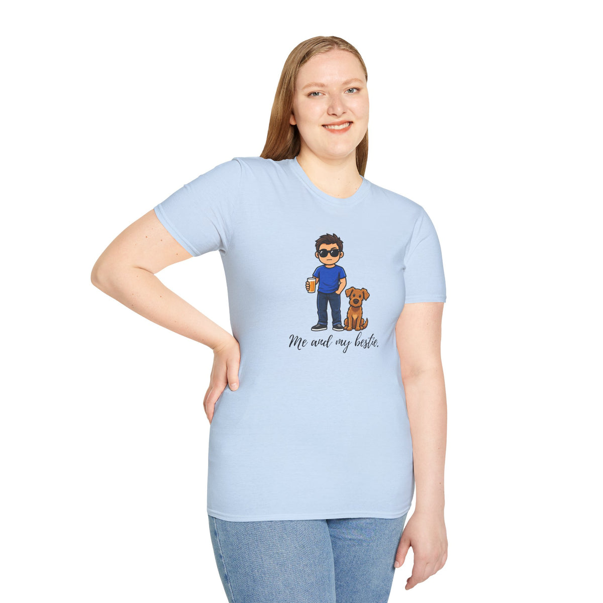 Beer, Dogs and Dudes - Me and My Bestie - Supersoft Unisex T-shirt