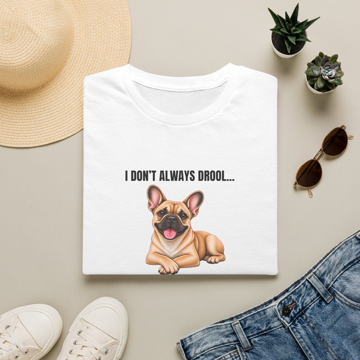 I Don’t Always Drool...But When I Do, It’s Near Pizza - French Bulldog Supersoft Unisex T-Shirt