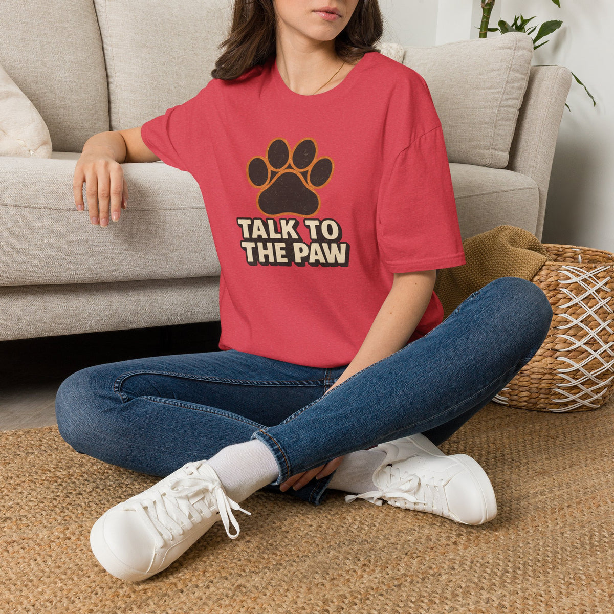 Talk To The Paw –  Supersoft Unisex T-Shirt