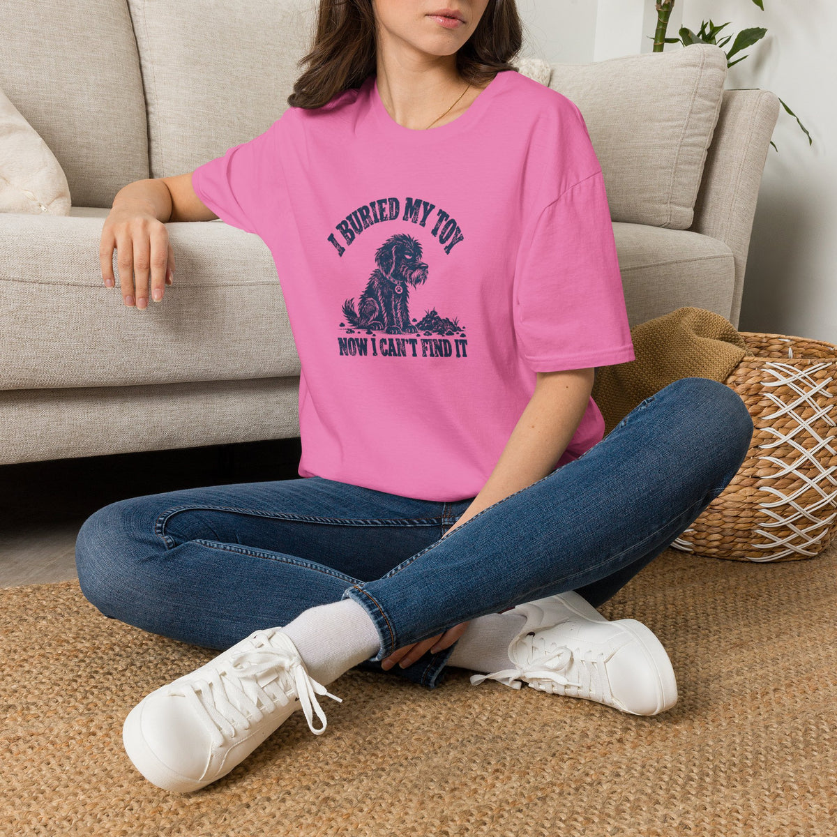 Grumpy Dog - I Buried My Toy Now I Can't Find It –  Supersoft Unisex T-Shirt