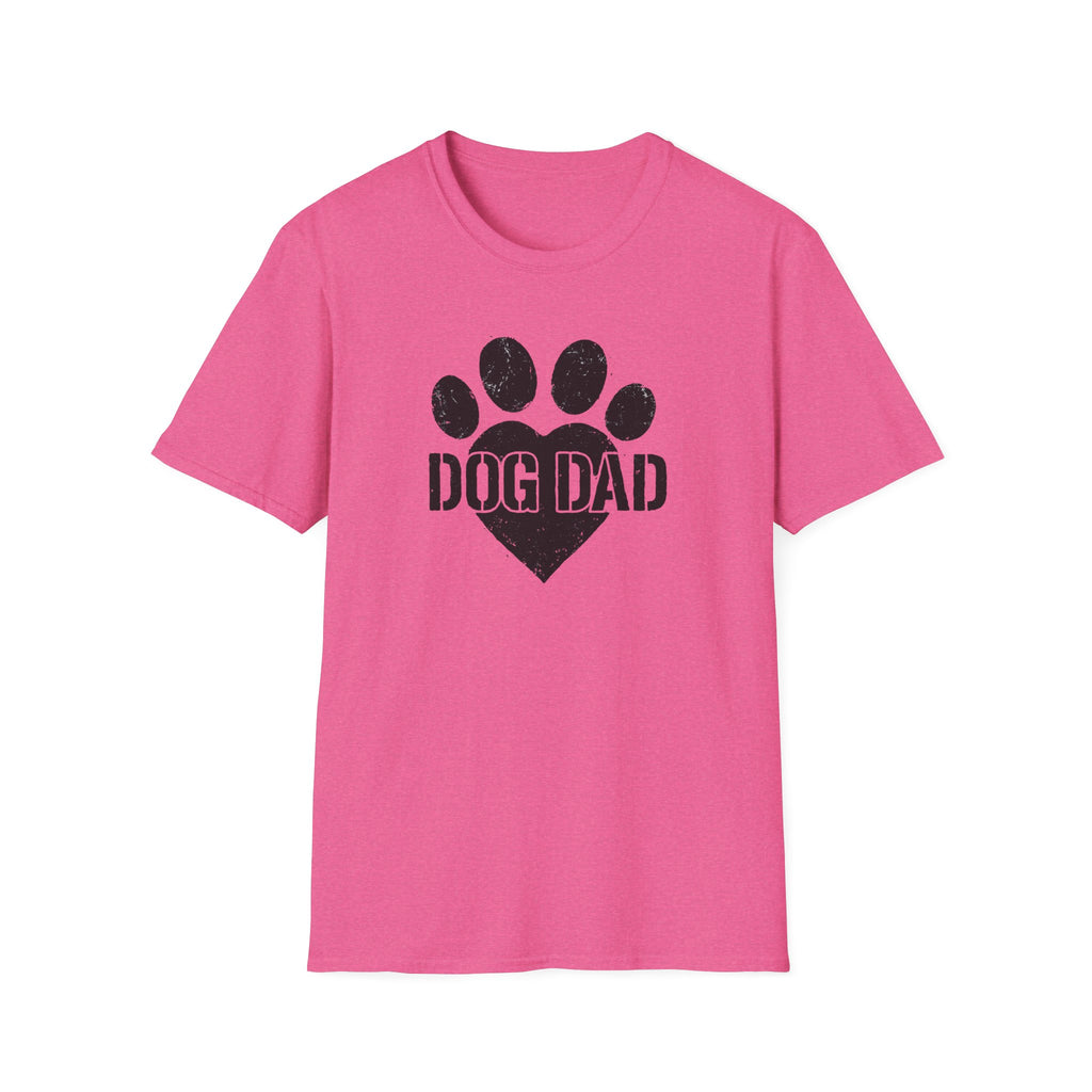 Dog Dad Paw Print –  Supersoft Unisex T-Shirt