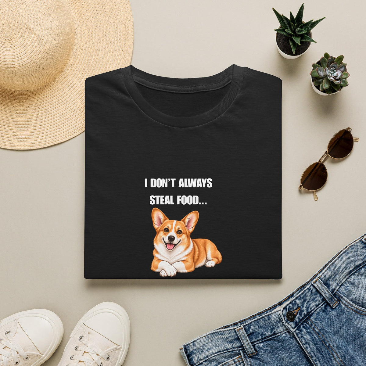 I Don’t Always Steal Food...But When I Do, I Regret Nothing - Corgi Supersoft Unisex T-Shirt