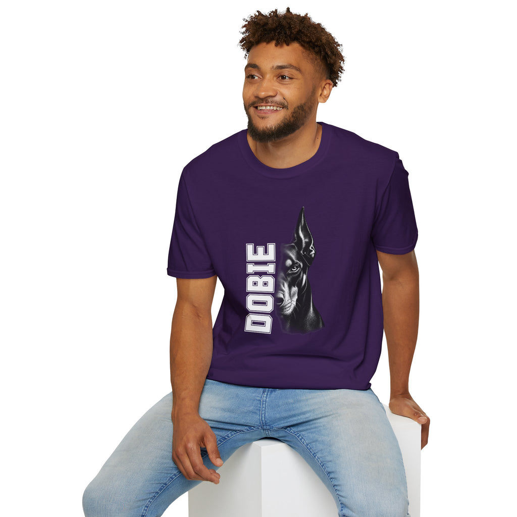 Doberman On Duty - Supersoft Unisex T-shirt