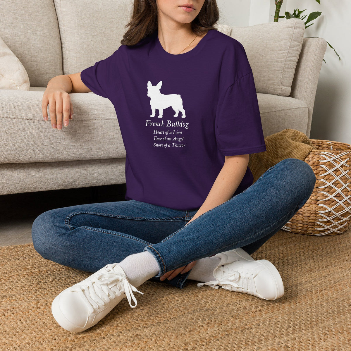 Heart of a Lion - French Bulldog – Supersoft Unisex T-Shirt