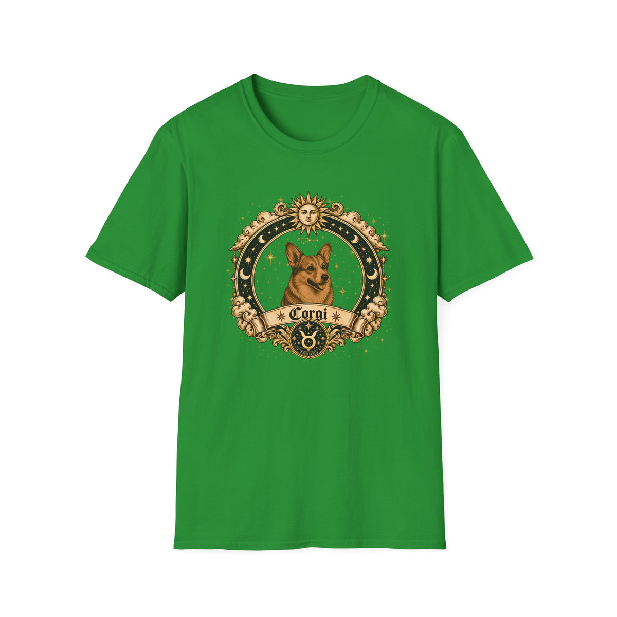 Zodiac Taurus Corgi - Dog Horoscope Star Sign - Supersoft Unisex T-shirt