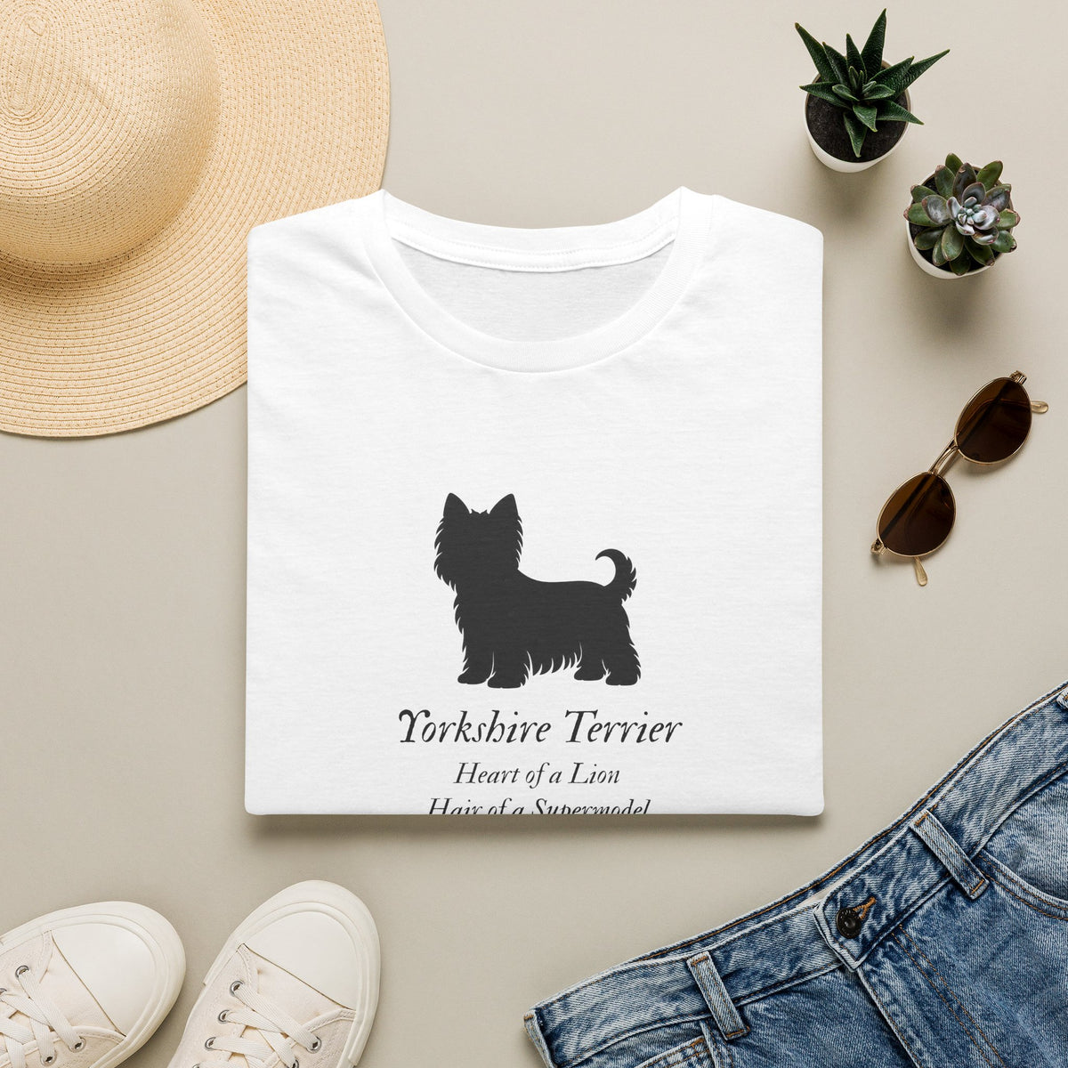 Heart of a Lion - Yorkshire Terrier – Supersoft Unisex T-Shirt