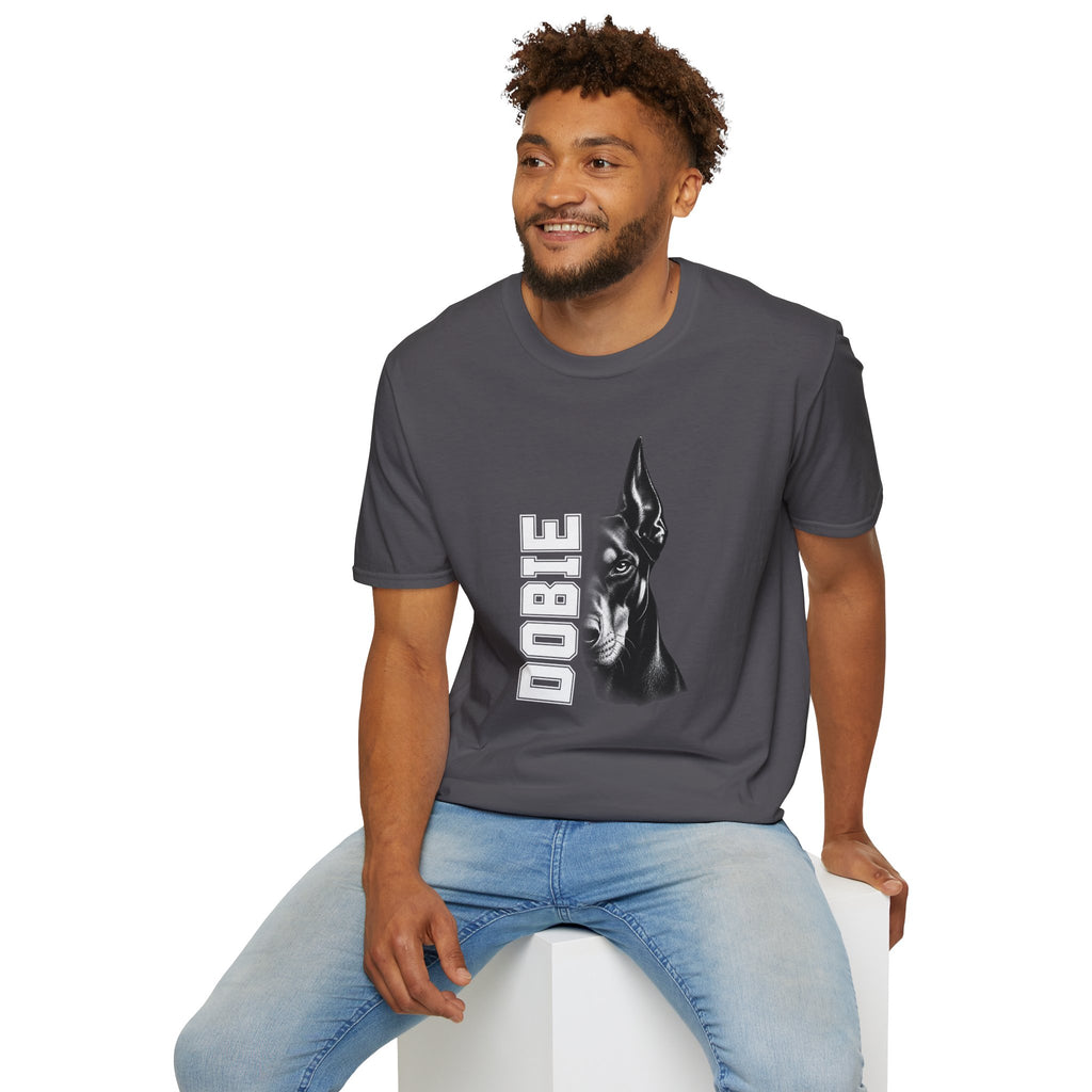 Doberman On Duty - Supersoft Unisex T-shirt