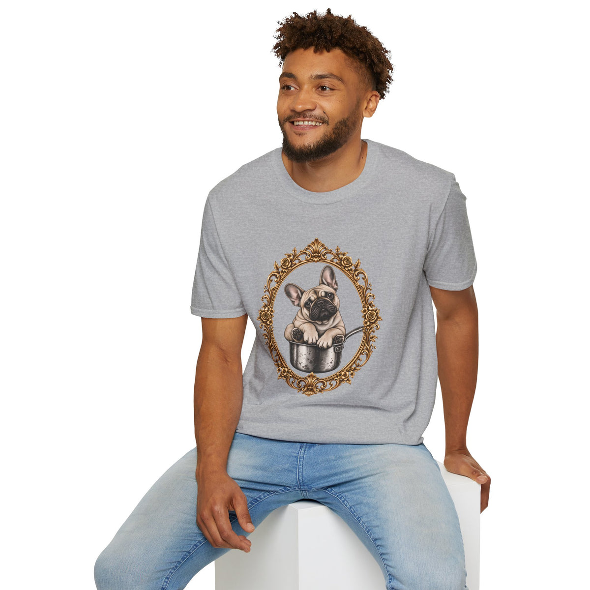 The Duke of Dinner – French Bulldog - Supersoft Unisex T-shirt