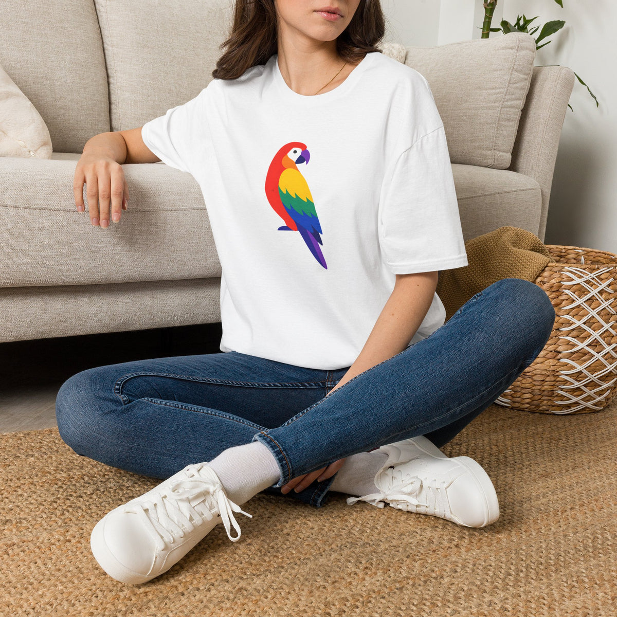 Colorful Parrot Pop Art –  Supersoft Unisex T-Shirt