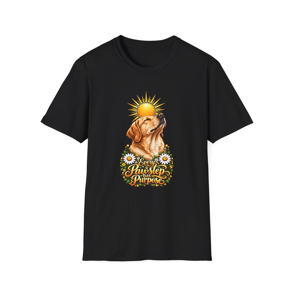 Every Pawstep Has Purpose - Labrador - Supersoft Unisex T-shirt