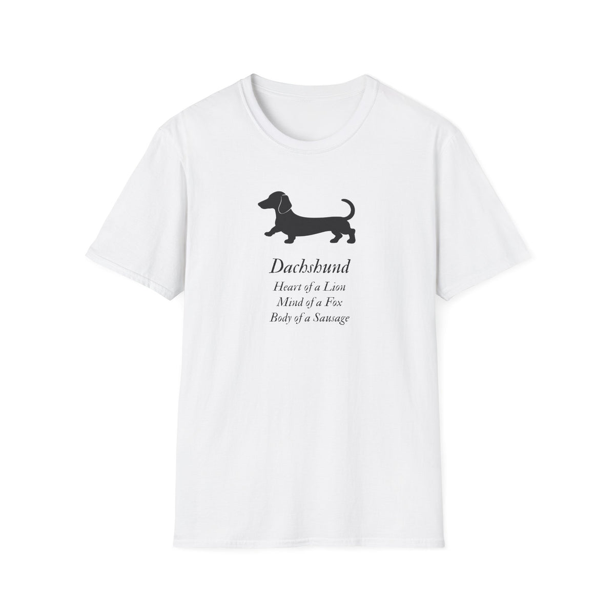 Heart of a Lion - Dachshund – Supersoft Unisex T-Shirt
