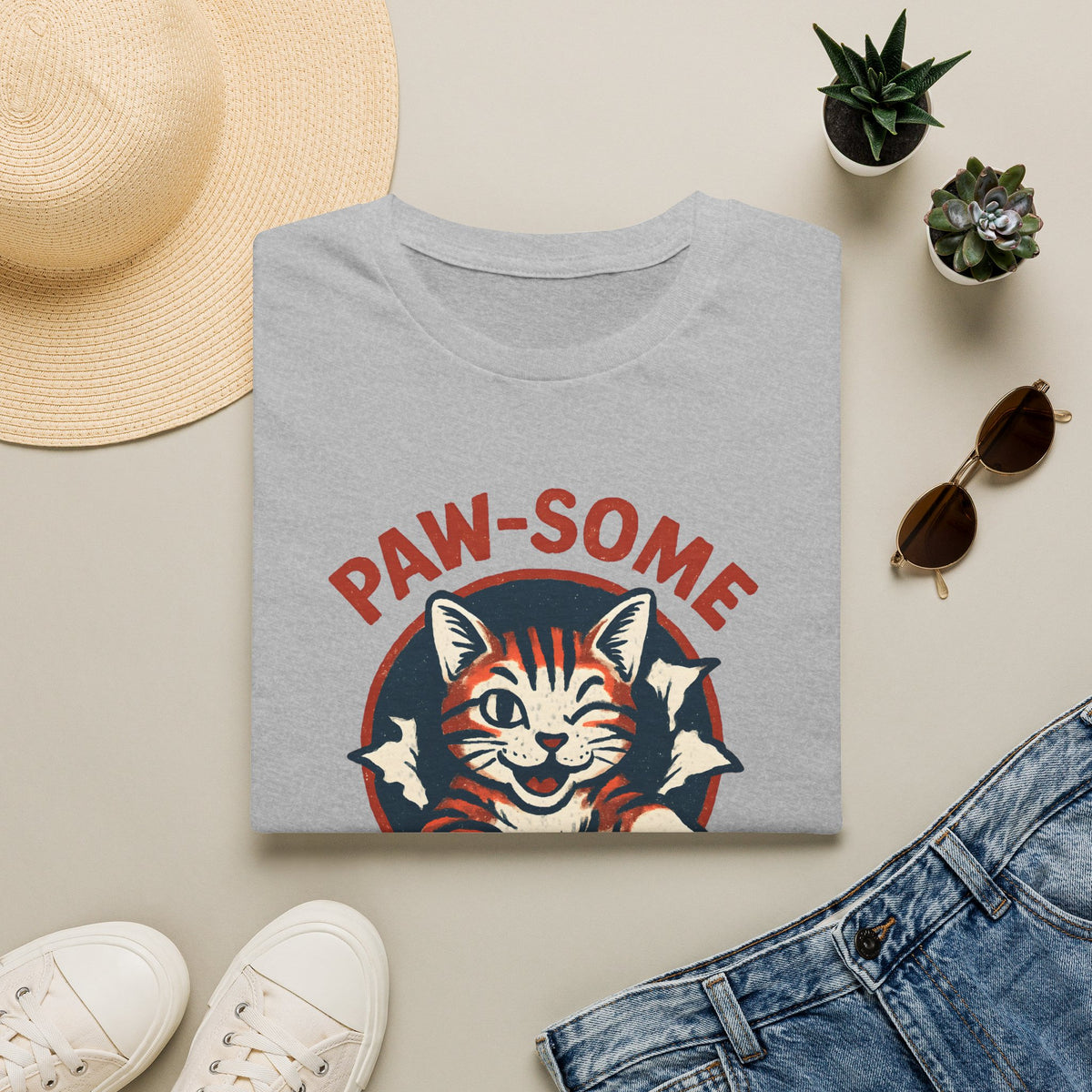 Paw-some Cat –  Supersoft Unisex T-Shirt