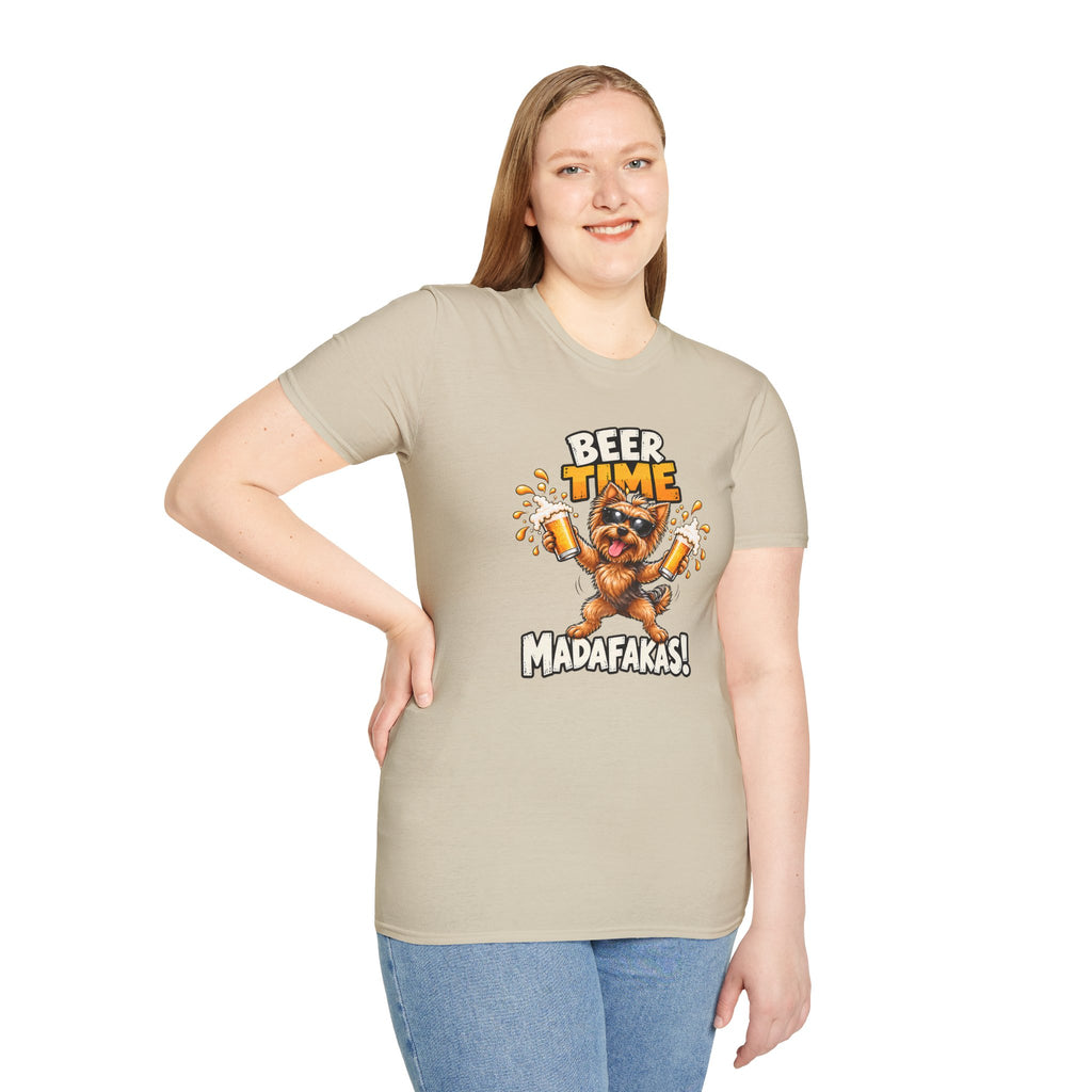 Beer Time, Madafakas! – Yorkshire Terrier - Supersoft Unisex T-shirt