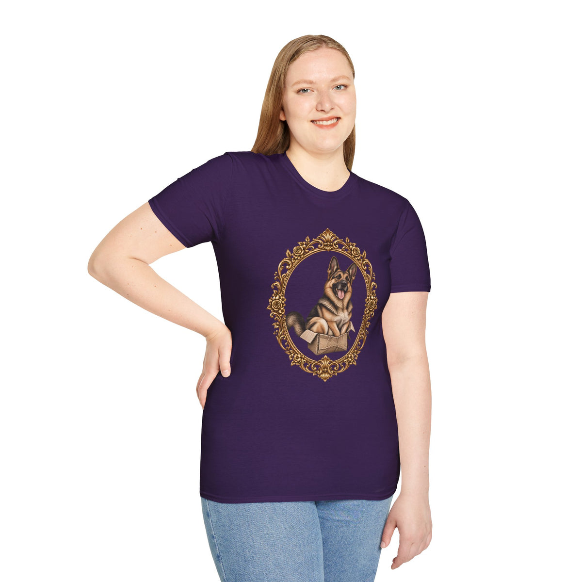 Lord Boxington of the Cardboard Castle – German Shepherd - Supersoft Unisex T-shirt