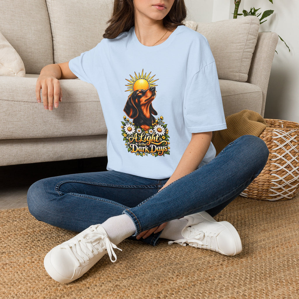 A Light in the Dark days - Dachshund - Supersoft Unisex T-shirt