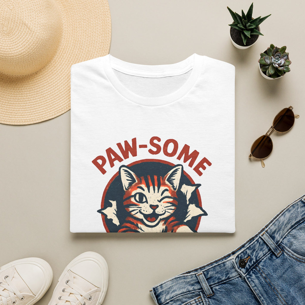 Paw-some Cat –  Supersoft Unisex T-Shirt