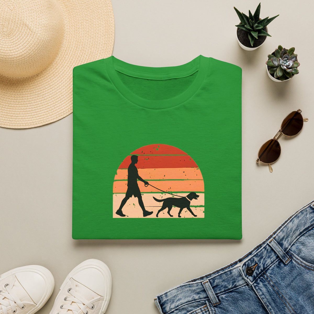Walkies...Dog in Charge–  Supersoft Unisex T-Shirt