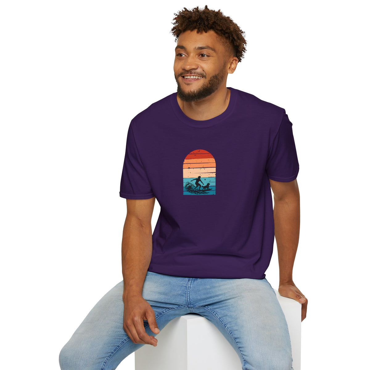 Surf’s Up...Dog On Board –  Supersoft Unisex T-Shirt