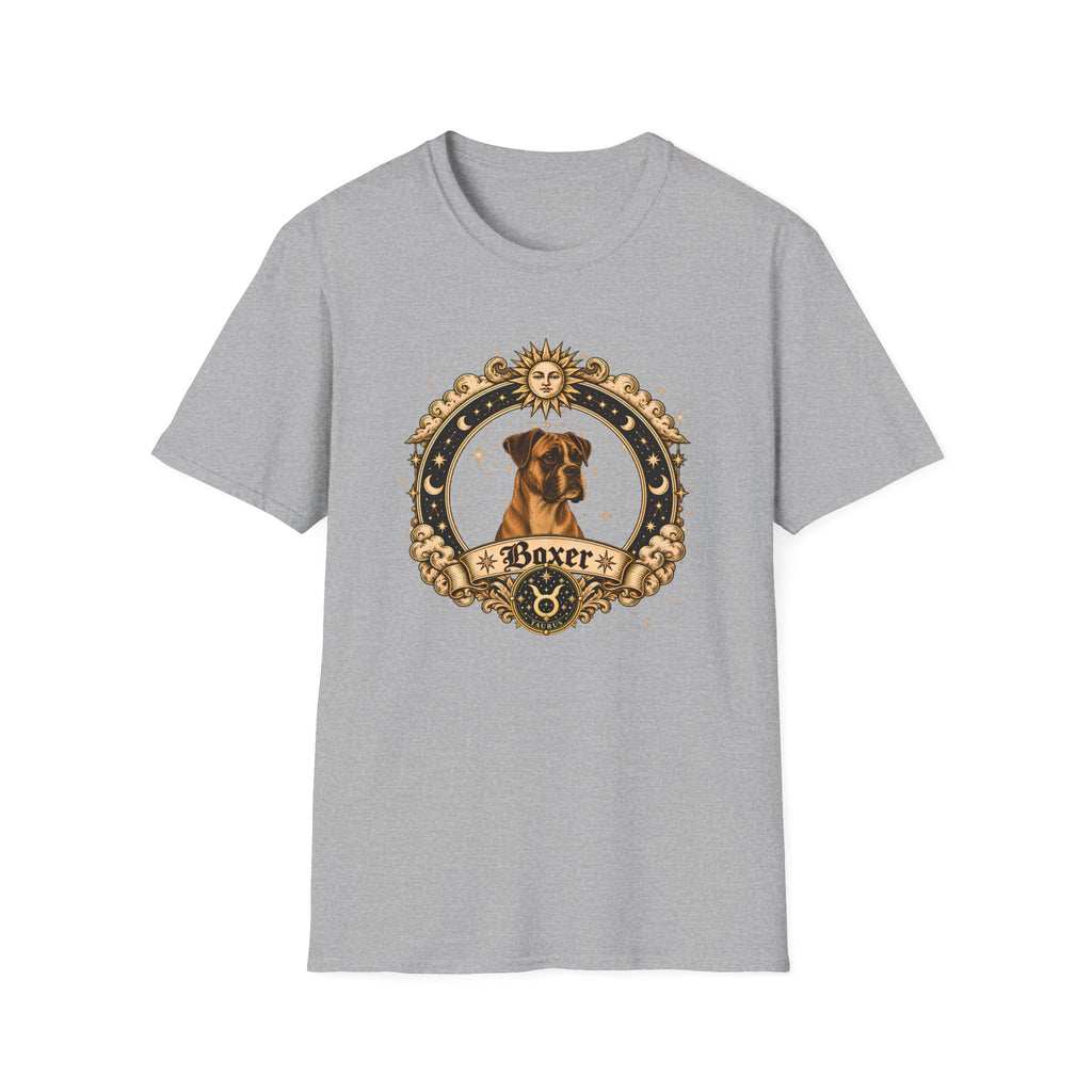 Zodiac Taurus Boxer - Dog Horoscope Star Sign - Supersoft Unisex T-shirt