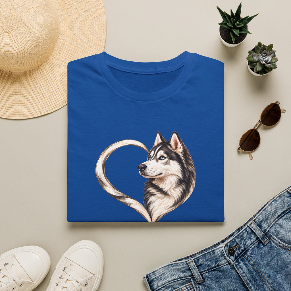 A Heart of Love – Siberian Husky - Supersoft Unisex T-shirt