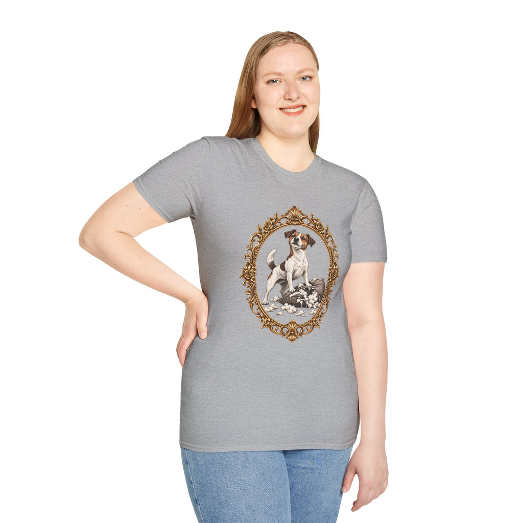 Sir Jack of the Shredded Cushion – Jack Russell - Supersoft Unisex T-shirt