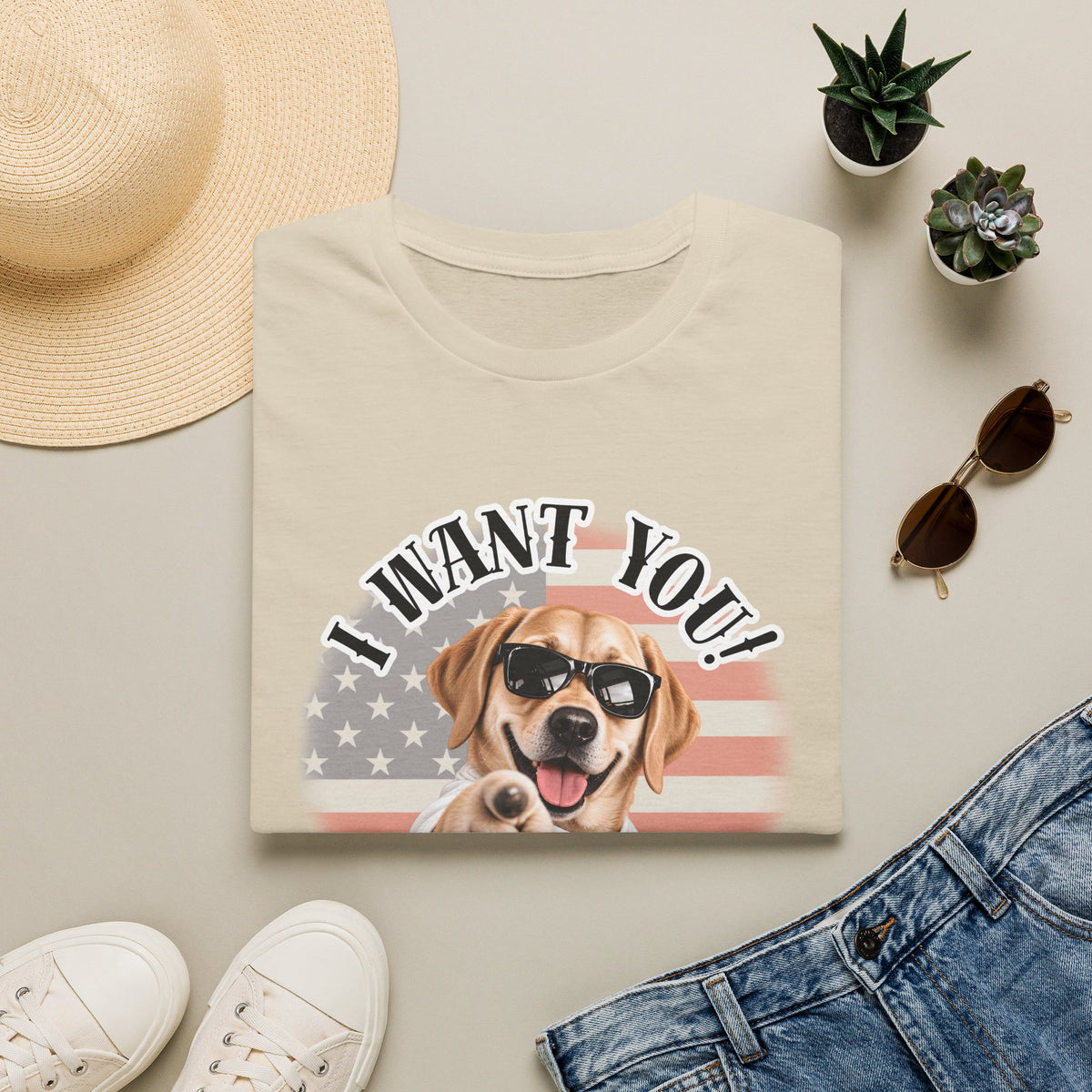 I WANT YOU!...To Rub My Belly! – Labrador - Supersoft Unisex T-shirt