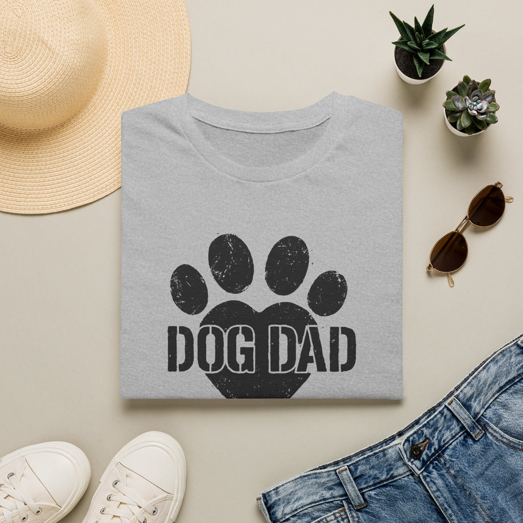 Dog Dad Paw Print –  Supersoft Unisex T-Shirt