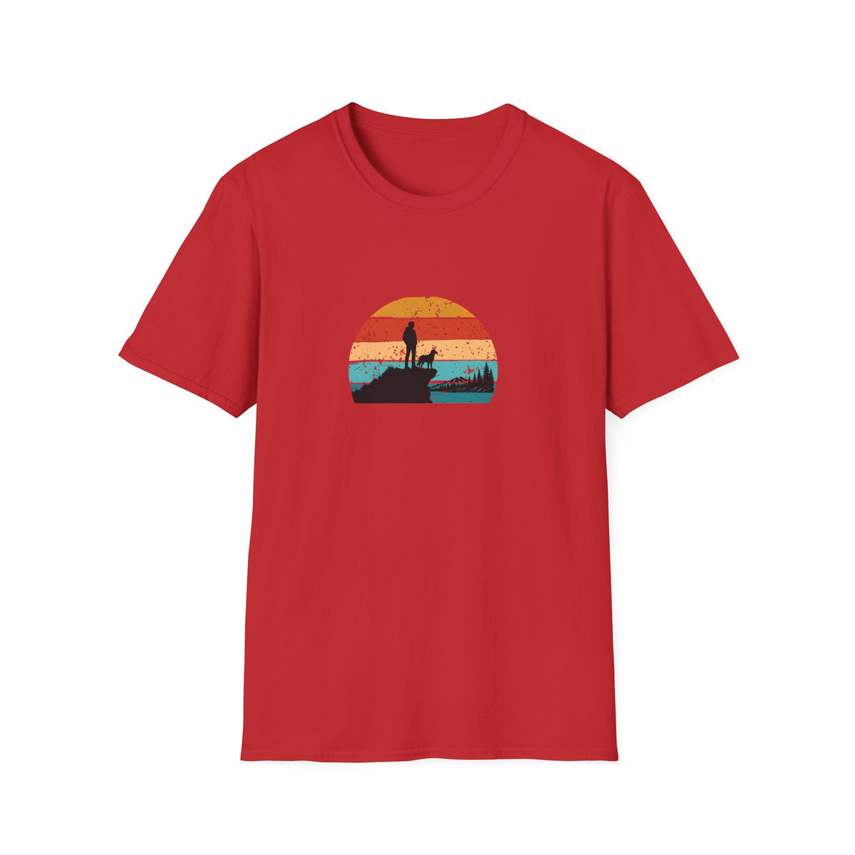 The Best View Comes With a Dog –  Supersoft Unisex T-Shirt