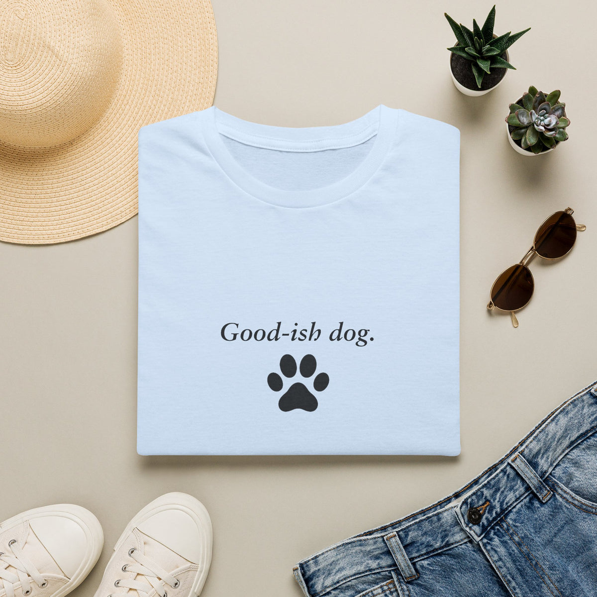 Adopted & Adored – Good-ish Dog –  Supersoft Unisex T-Shirt