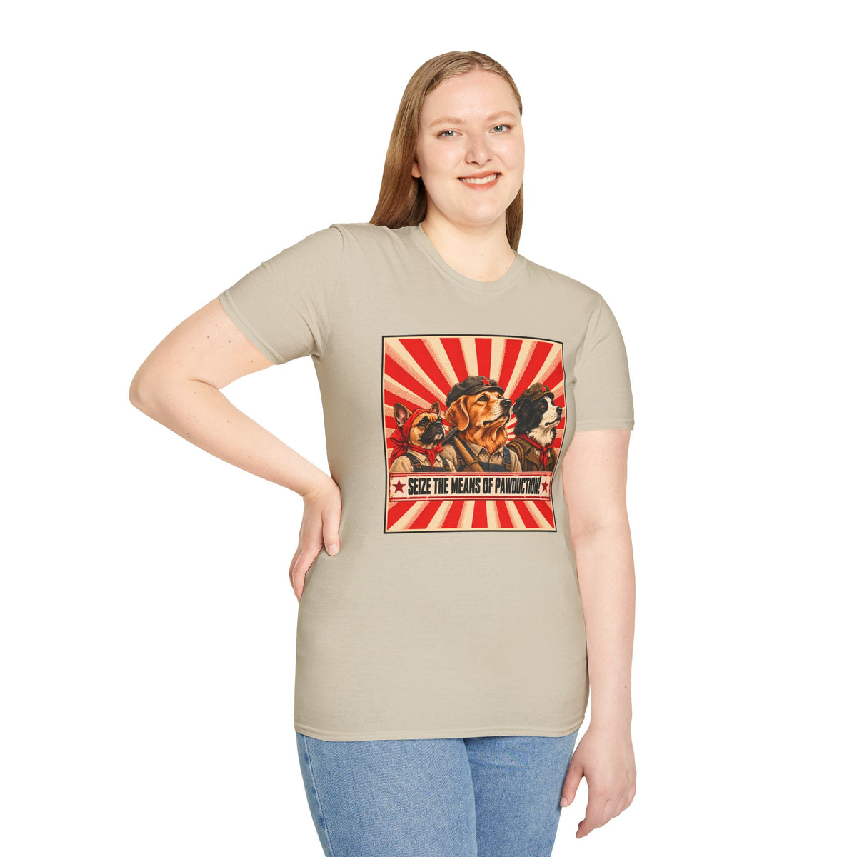 Seize the Means of Pawduction! – The Canine Workers' Revolution - Supersoft Unisex T-shirt