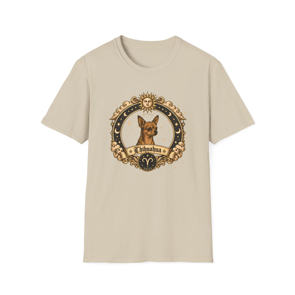 Zodiac Aries Chihuahua - Dog Horoscope Star Sign - Supersoft Unisex T-shirt