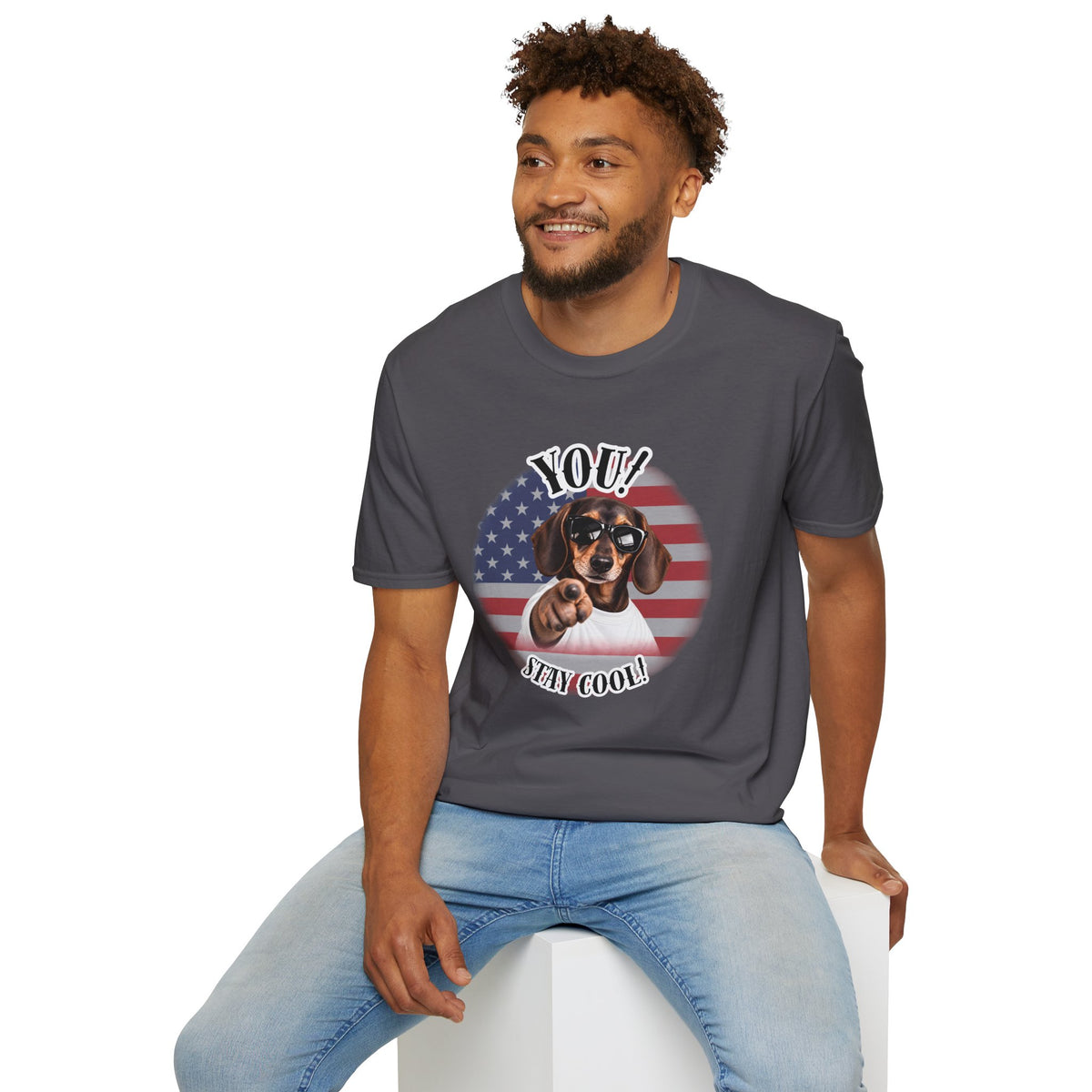 YOU!...Stay Cool! – Dachshund - Supersoft Unisex T-shirt