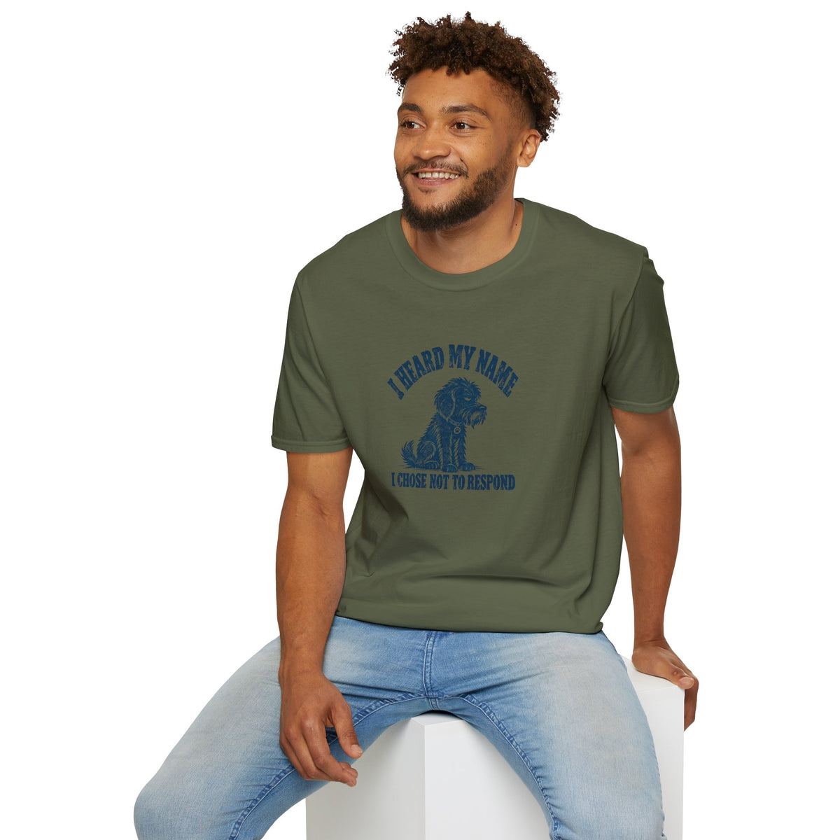 Grumpy Dog - I Heard My Name I Chose Not to Respond –  Supersoft Unisex T-Shirt