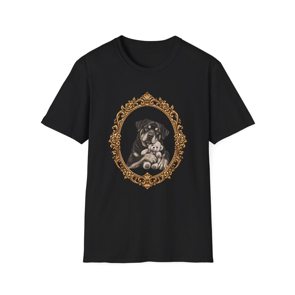 The Gentle Giant – Rottweiler & Teddy Bear - Supersoft Unisex T-shirt