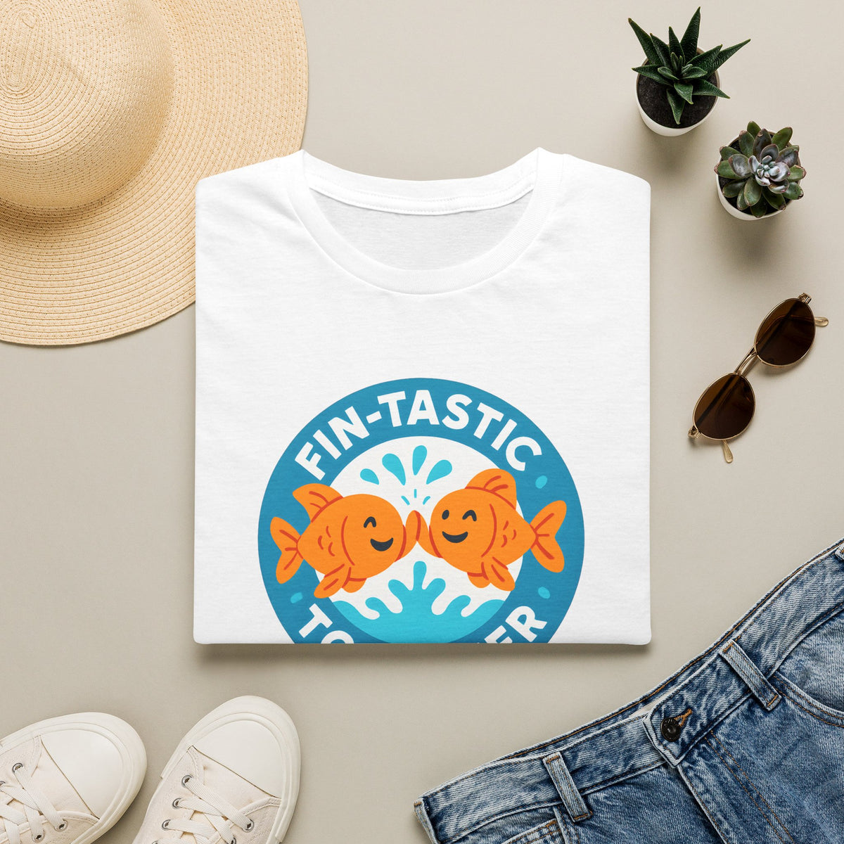 Fin-tastic Together Fish –  Supersoft Unisex T-Shirt