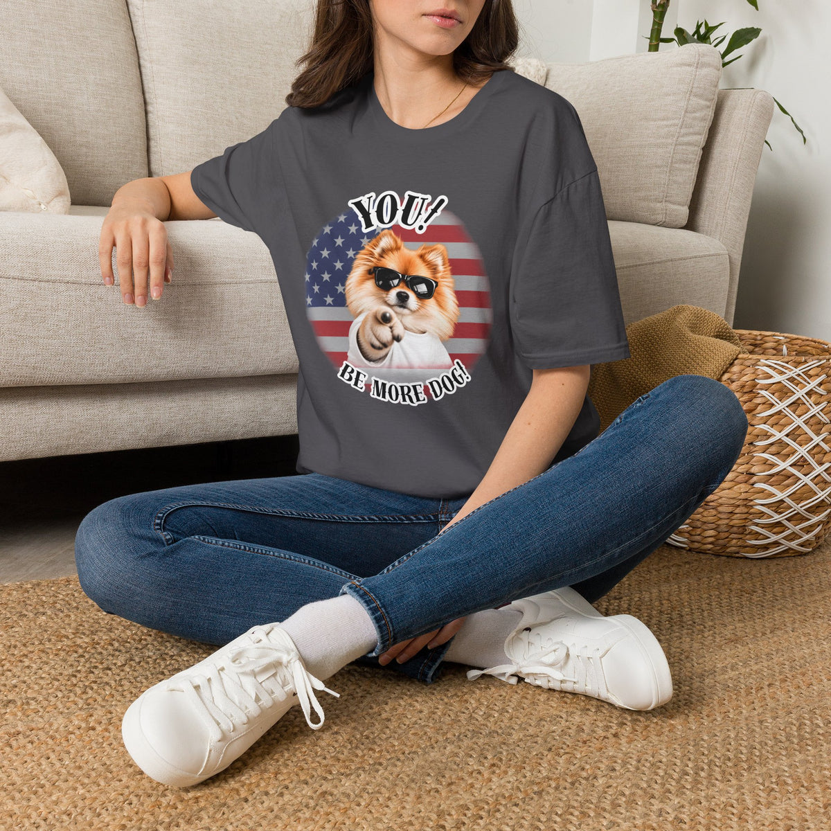 YOU!...Be More Dog! – Pomeranian - Supersoft Unisex T-shirt
