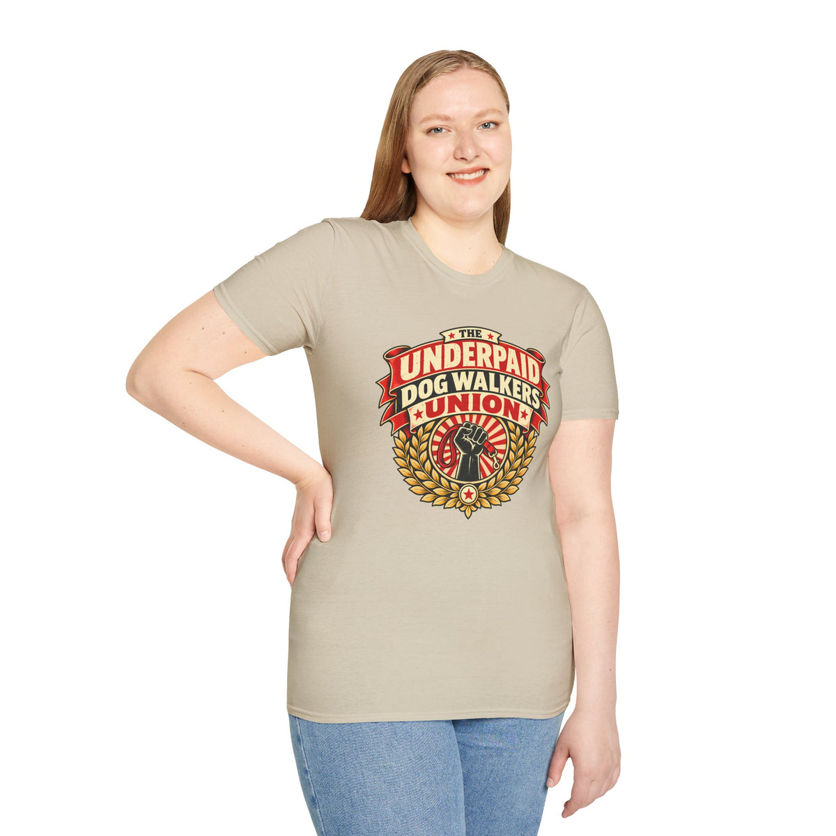 The Underpaid Dog Walkers Union - Supersoft Unisex T-shirt