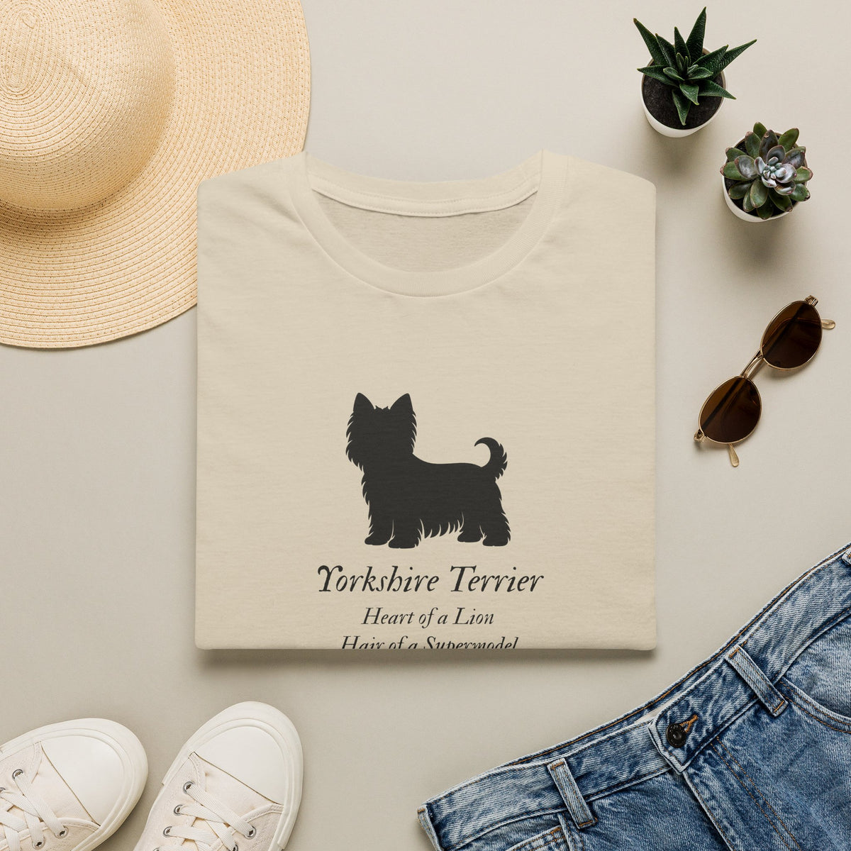 Heart of a Lion - Yorkshire Terrier – Supersoft Unisex T-Shirt