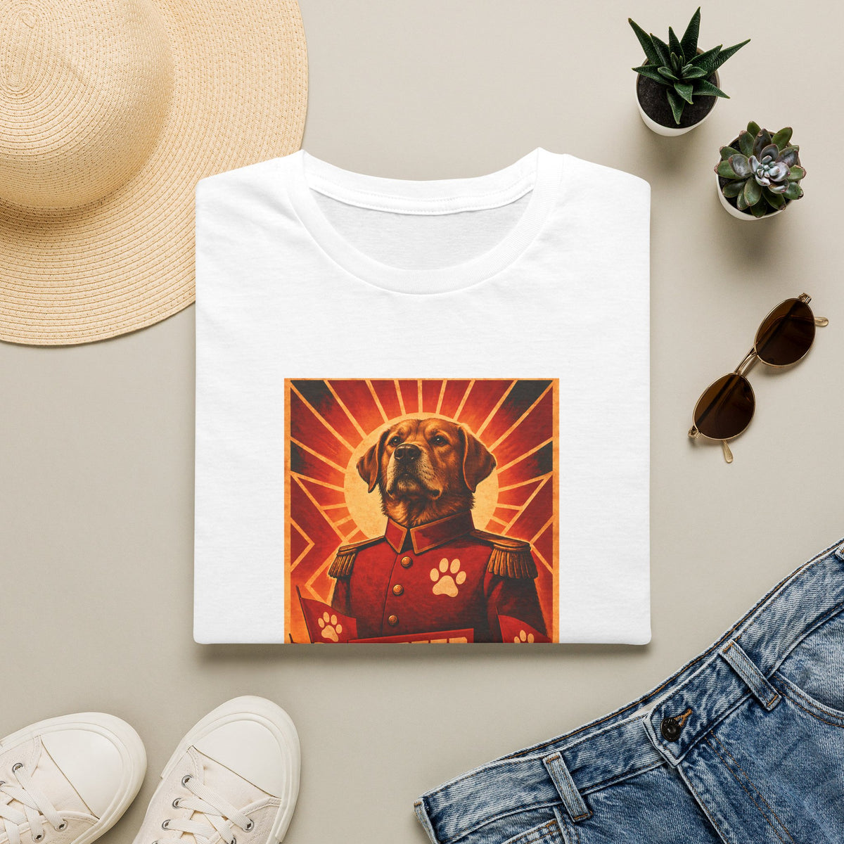 First Comrade Buster – The Great Leader of the Canine Revolution - Supersoft Unisex T-shirt
