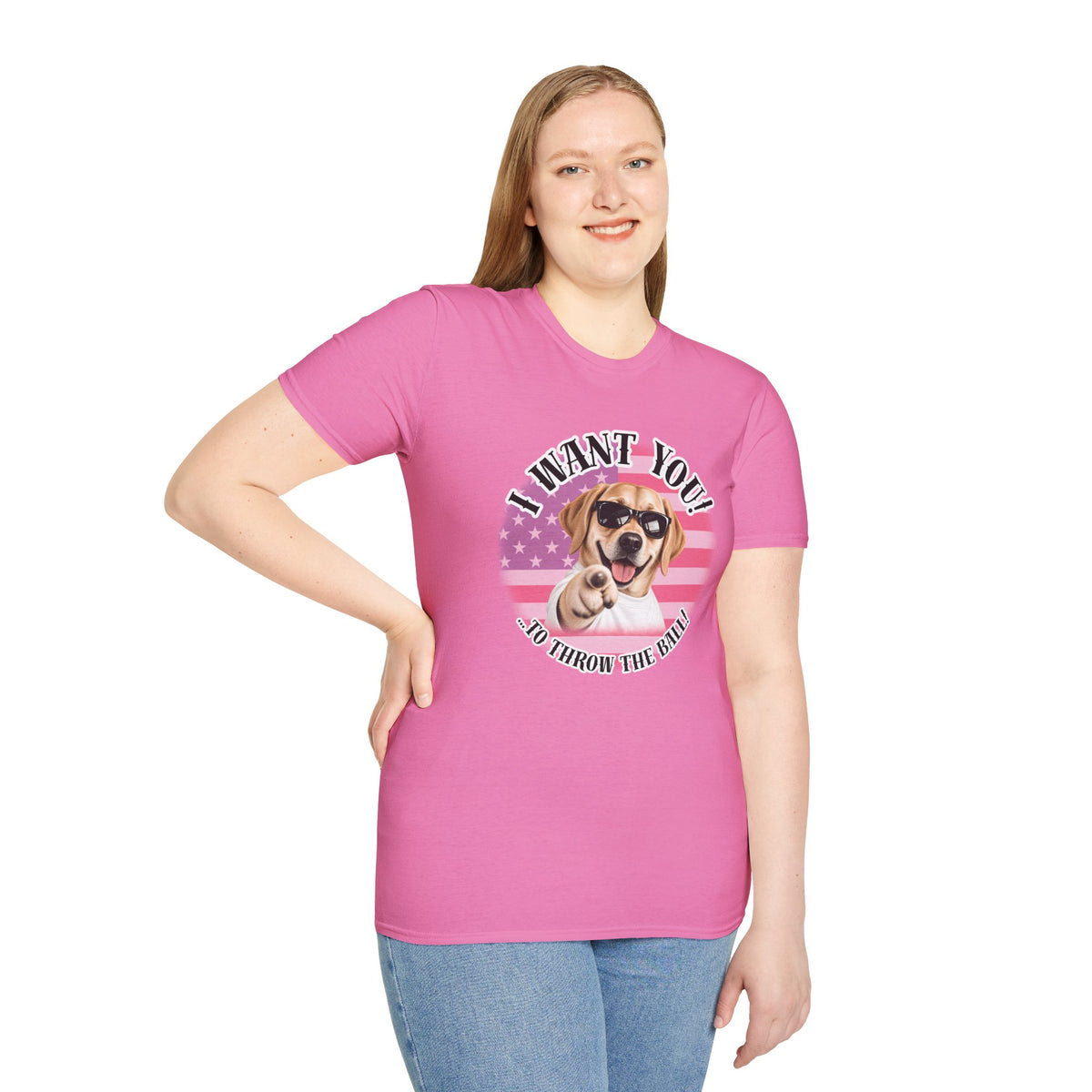 I WANT YOU!...To Throw the Ball! – Labrador - Supersoft Unisex T-shirt