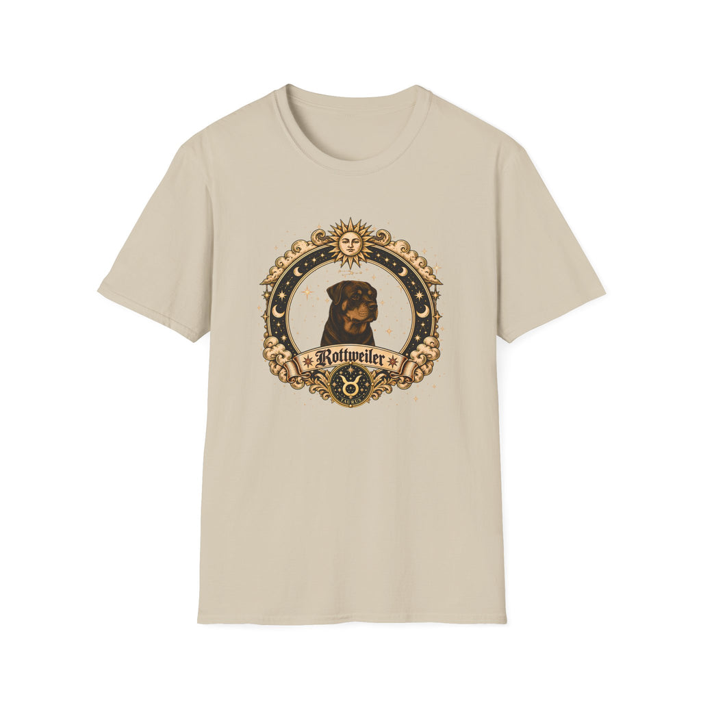 Zodiac Taurus Rottweiler - Dog Horoscope Star Sign - Supersoft Unisex Funny T-shirt