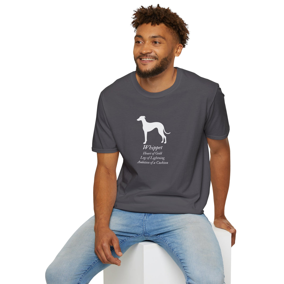 Heart of a Lion - Whippet – Supersoft Unisex T-Shirt