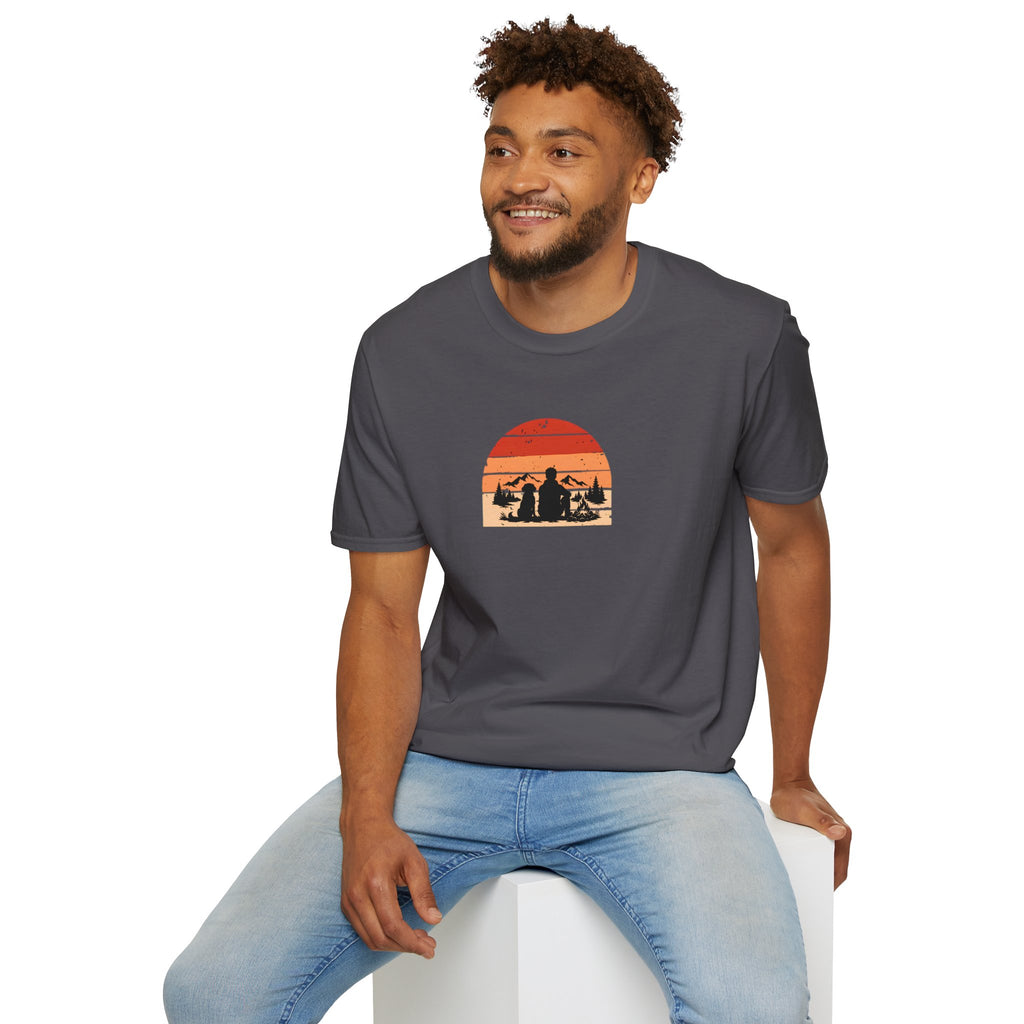 Campfires, Mountains & My Best Friend –  Supersoft Unisex T-Shirt