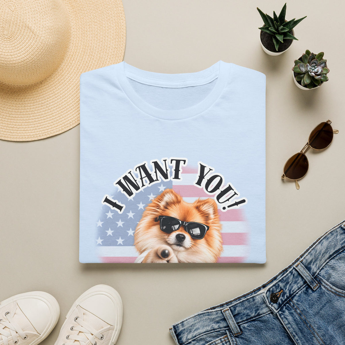 I WANT YOU!...To Drop The Sausage! – Pomeranian - Supersoft Unisex T-shirt