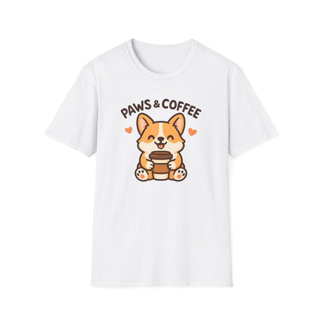 Paws and Coffee –  Supersoft Unisex T-Shirt