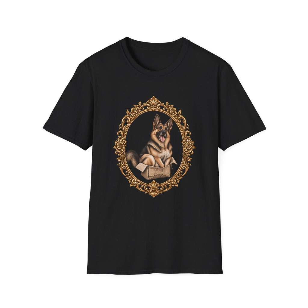 Lord Boxington of the Cardboard Castle – German Shepherd - Supersoft Unisex T-shirt
