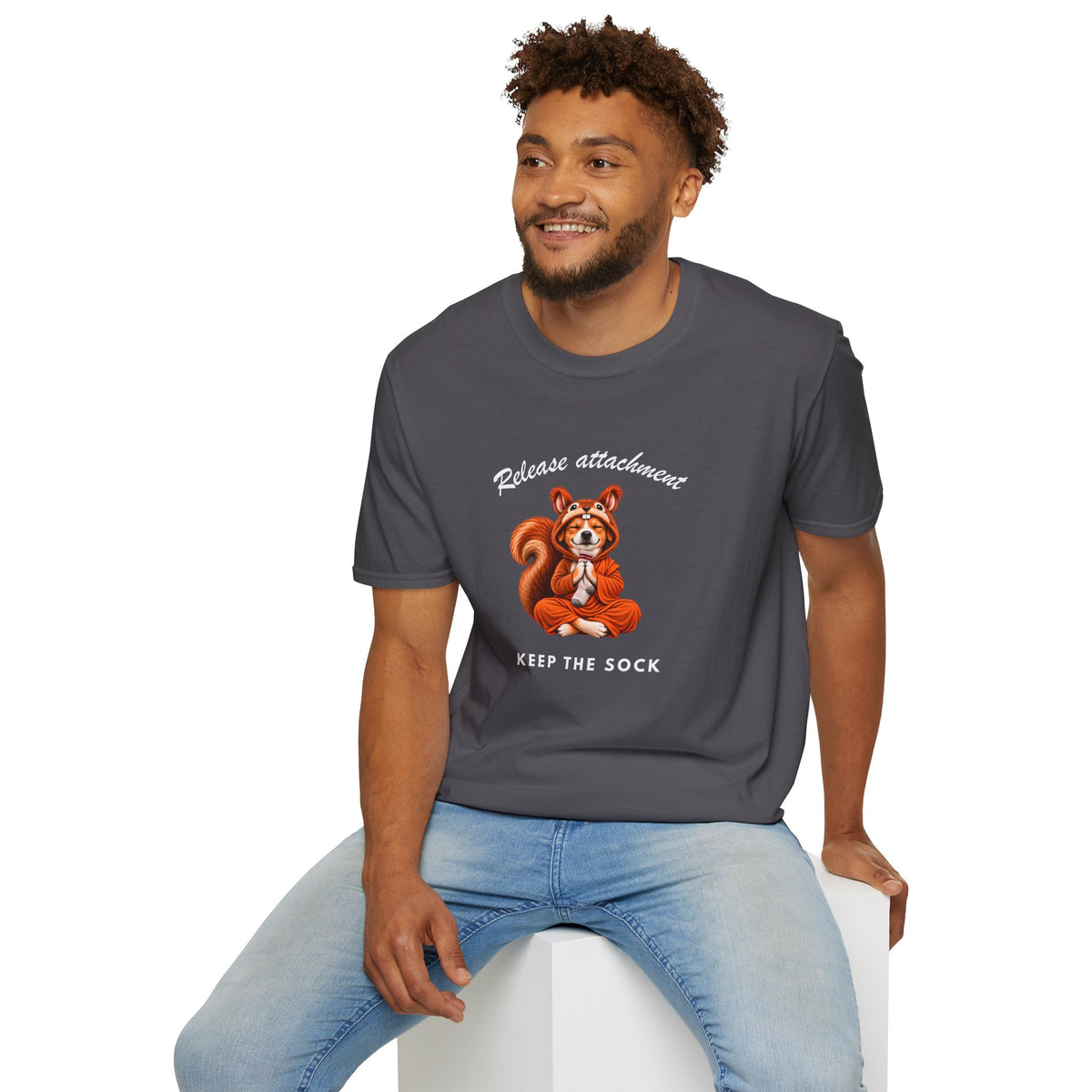 Good Boy's Guide to Enlightenment – Release Attachment, Keep the Sock –  Supersoft Unisex T-Shirt
